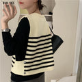 Hearth Knit Striped Vest