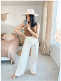 Indigo High-Waist Vintage Wide-Leg Trousers