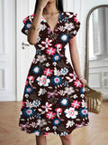 Nova V-Neck Midi Dress