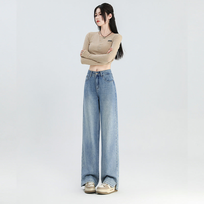 Indigo Nolan Wide-Leg Jeans