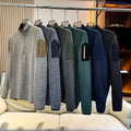 Atlas Men's Fleece-Lined Knit Stand-Collar Pullover