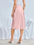 Sway Arden Satin High-Waist Midi Skirt