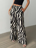 Flow Printed Wide-Leg Trousers
