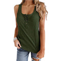 Aurelia Button Solid Tank Top