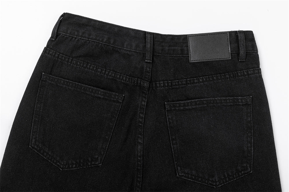 Indigo Men's Embroidered Straight Jeans
