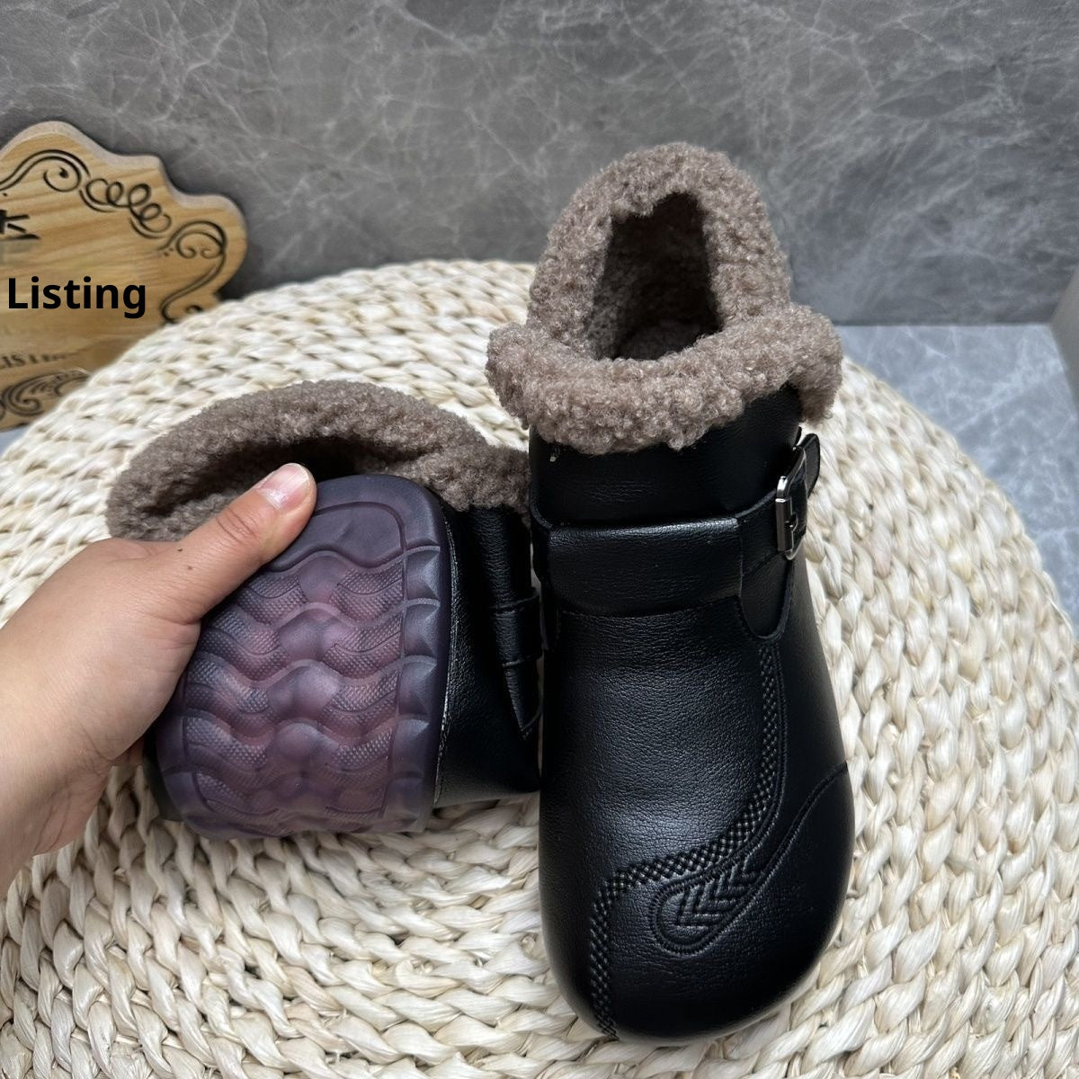 Stride Leather Ankle Boots