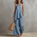 Sera Crew-Neck Two-Piece Set