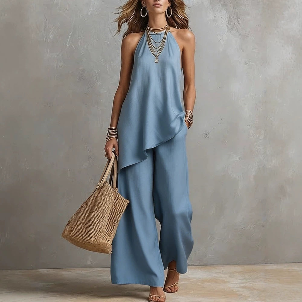 Sera Crew-Neck Two-Piece Set