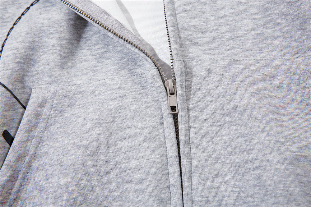 Atlas Men's Hooded Embroidered Cardigan