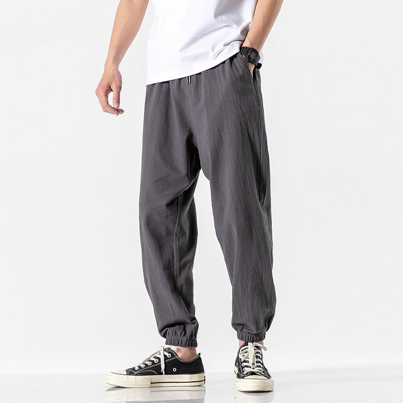Rover Men's Linen Cropped Trousers