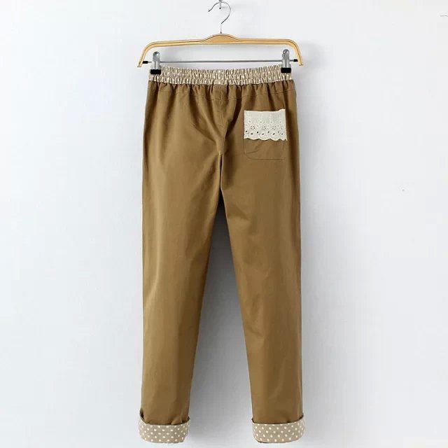 Flow Linen Cotton Embroidered Trousers