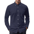 Metro Men's Long-Sleeve Button Solid Shirt