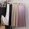 Sway Satin Pleated Midi Skirt