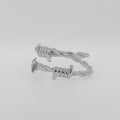 Lune Garnet Stainless Steel Ring