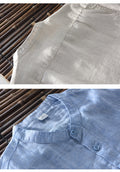 Metro Men's Linen Cotton Breathable Shirt