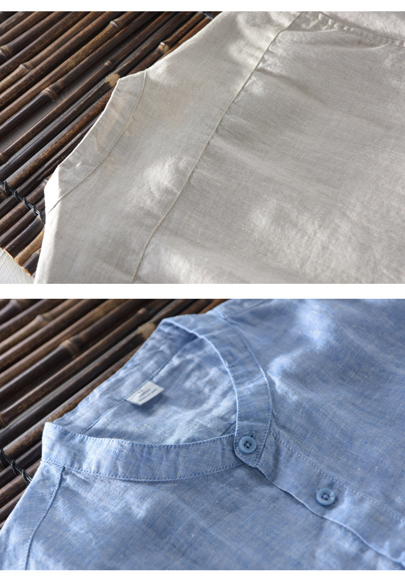 Metro Men's Linen Cotton Breathable Shirt
