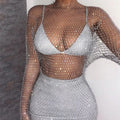 Aurelia Mesh Rhinestone Top