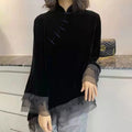 Aurelia Stand-Collar Button Shirt