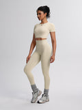 SculptForm Ribbed Seamless High-Waist Two-Piece Set