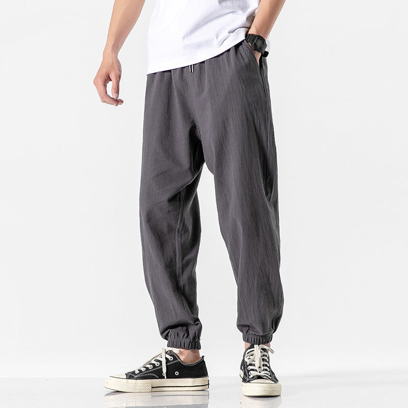Rover Men's Linen Cropped Trousers