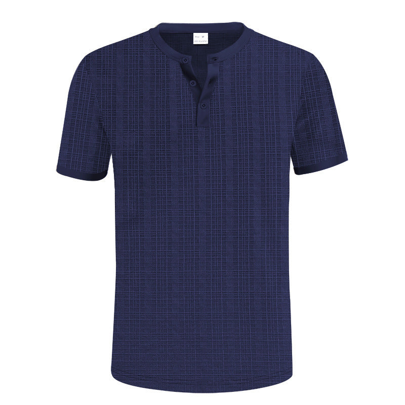 Metro Men's Breathable Henley Shirt
