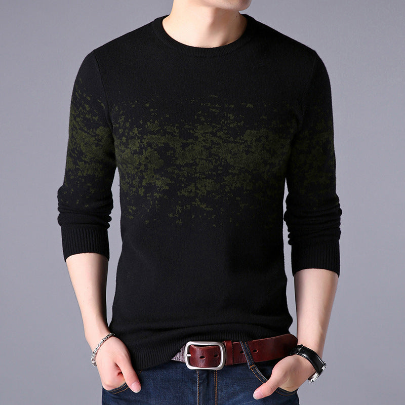 Atlas Men's Round Jacquard Cardigan