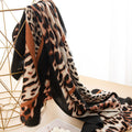 Ember Cashmere Leopard Printed Scarf