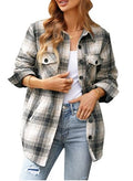 Aurelia Oversized Button Check Shirt