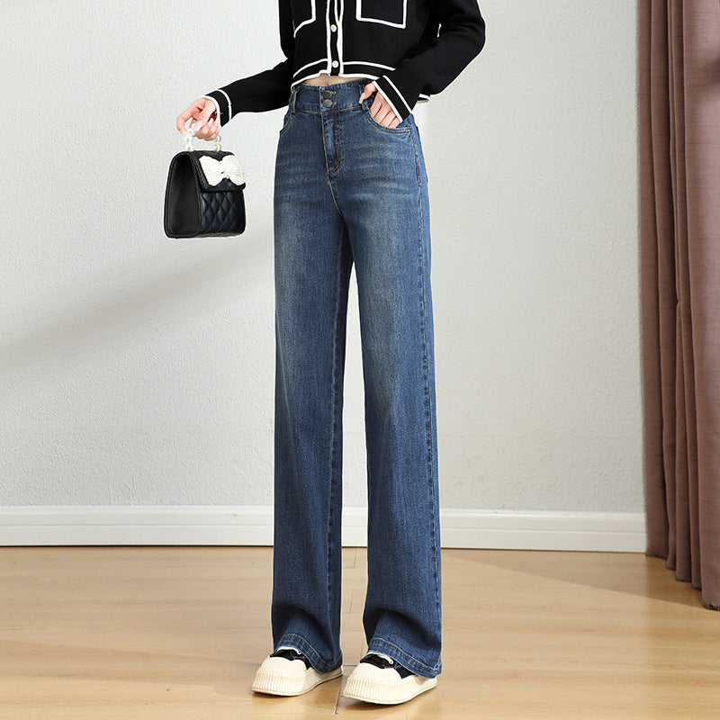 Indigo Marlow Straight Jeans
