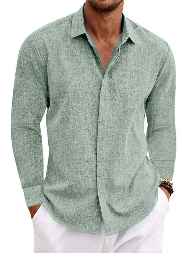 Archive Men's Linen Cotton Long-Sleeve T-Shirt