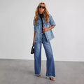 Flow Bexley Relaxed Wide-Leg Straight Trousers
