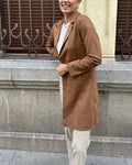 Lumen Velvet Trench Coat