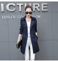 Lumen Slim Mid-Length Trench Coat