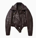 Halo Leather Washed Biker Jacket