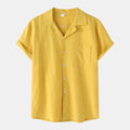 Metro Arden Men's Linen Cotton Short-Sleeve Shirt