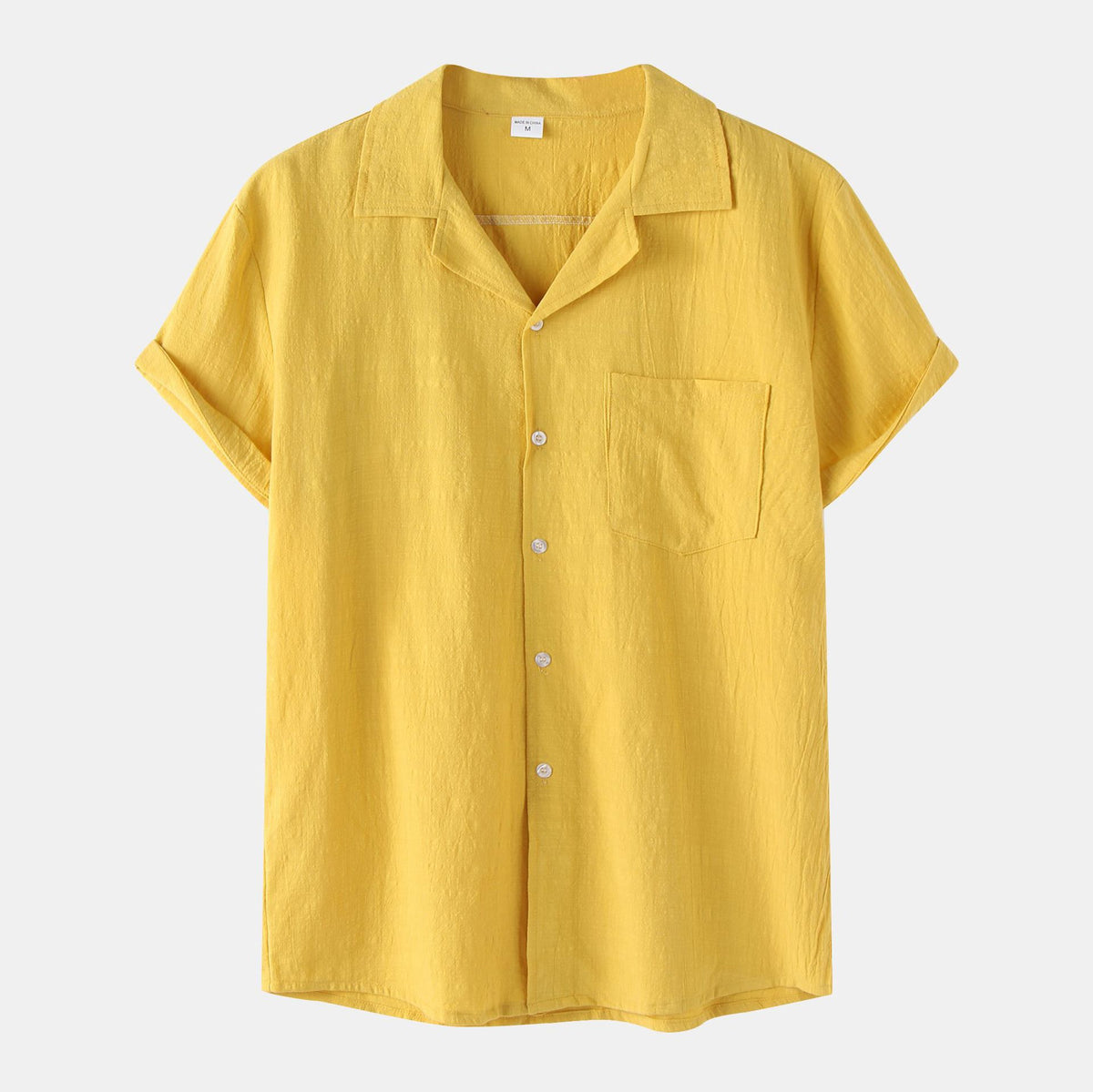 Metro Arden Men's Linen Cotton Short-Sleeve Shirt