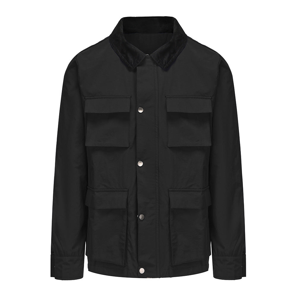 District Men's Zip Solid Jacket