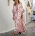 Nova Linen Long-Sleeve Maxi Dress