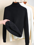 Hearth Bexley Fleece-Lined Thick Turtleneck Sweater
