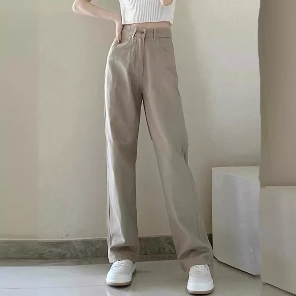 Indigo Solid Straight Jeans
