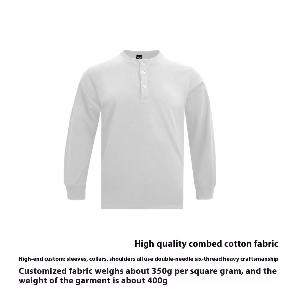 Metro Men's Cotton Slim Retro Henley Shirt