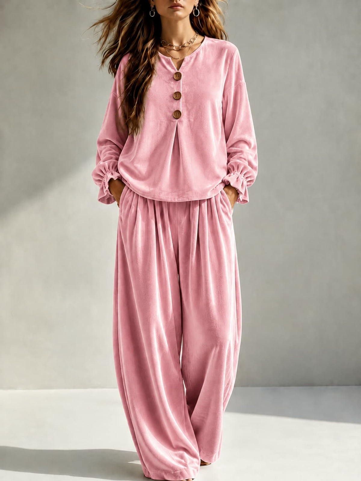 Sera Velvet Two-Piece Set