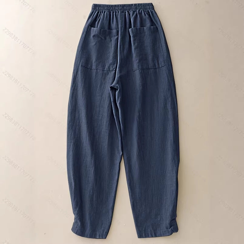 Flow Linen Cotton Ankle Trousers