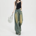 Indigo Washed Vintage Straight Jeans