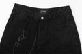 Indigo Men's Embroidered Straight Jeans