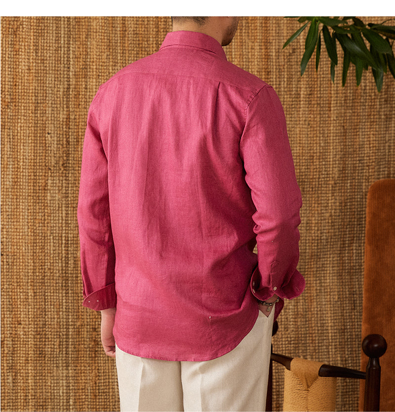 Metro Bexley Men's Linen Long-Sleeve Shirt