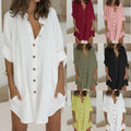 Nova Arden Relaxed Single-Breasted Shirt Dress