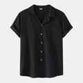 Metro Arden Men's Linen Cotton Short-Sleeve Shirt