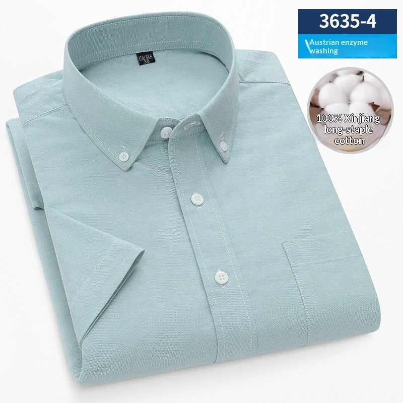 Metro Men's Cotton Striped Plaid Shirt