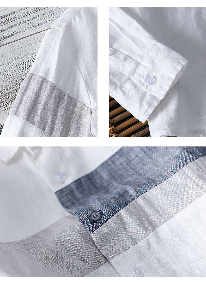 Metro Men's Linen Cotton Relaxed Shirt